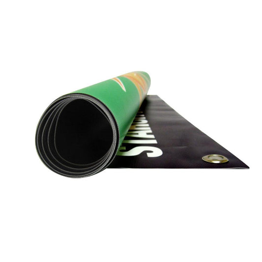 Custom double-sided 18oz blockout vinyl banner printing