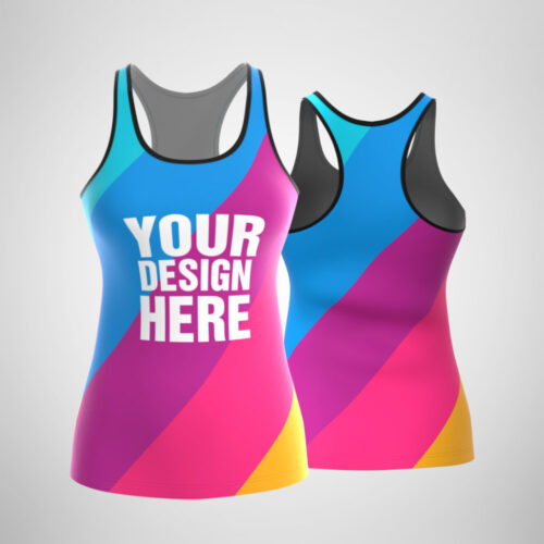 120GSM Milk Silk Racerback Tank (Full Dye Sublimation) #USA500031