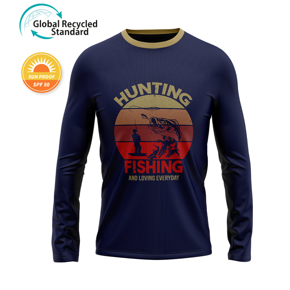 GRS/SPF 50+ 120GSM Milk Silk Long Sleeve Crew Neck (Full Dye Sublimation)#USA500080