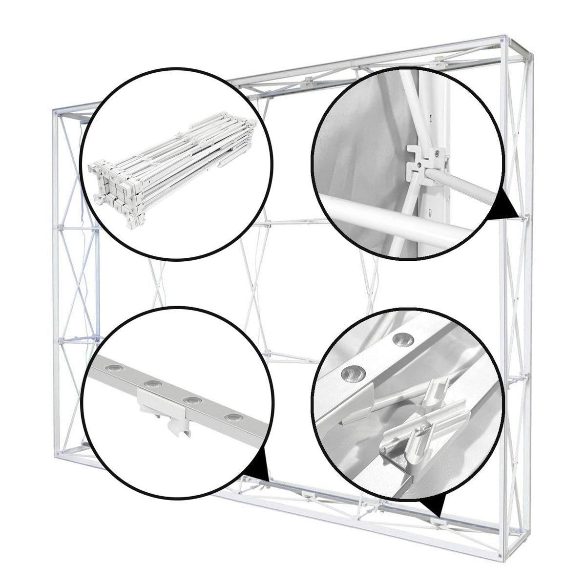 10ft SEG Backlit Popup Display