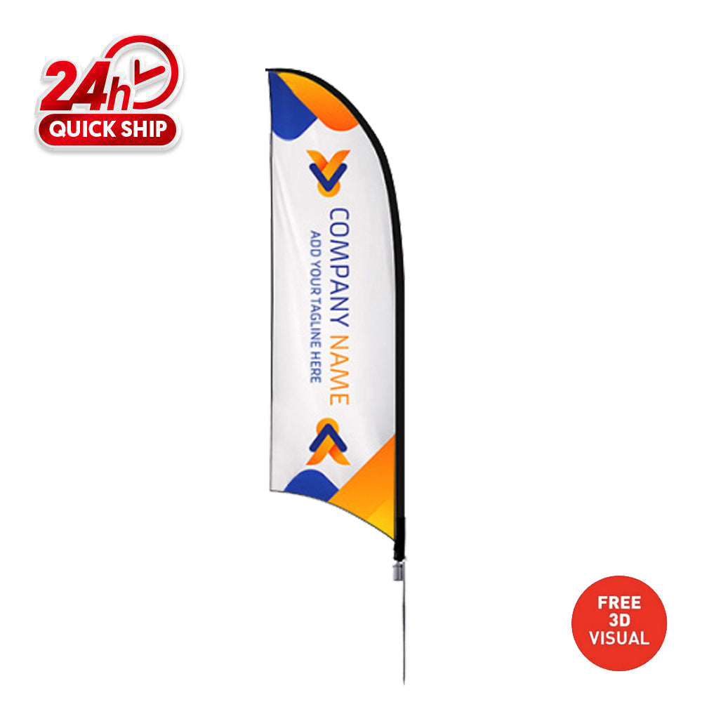 Premium 7' Convex Flags