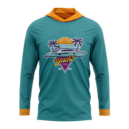120GSM Milk Silk Long Sleeve Hoodie T-shirt (Full Dye Sublimation)#500138