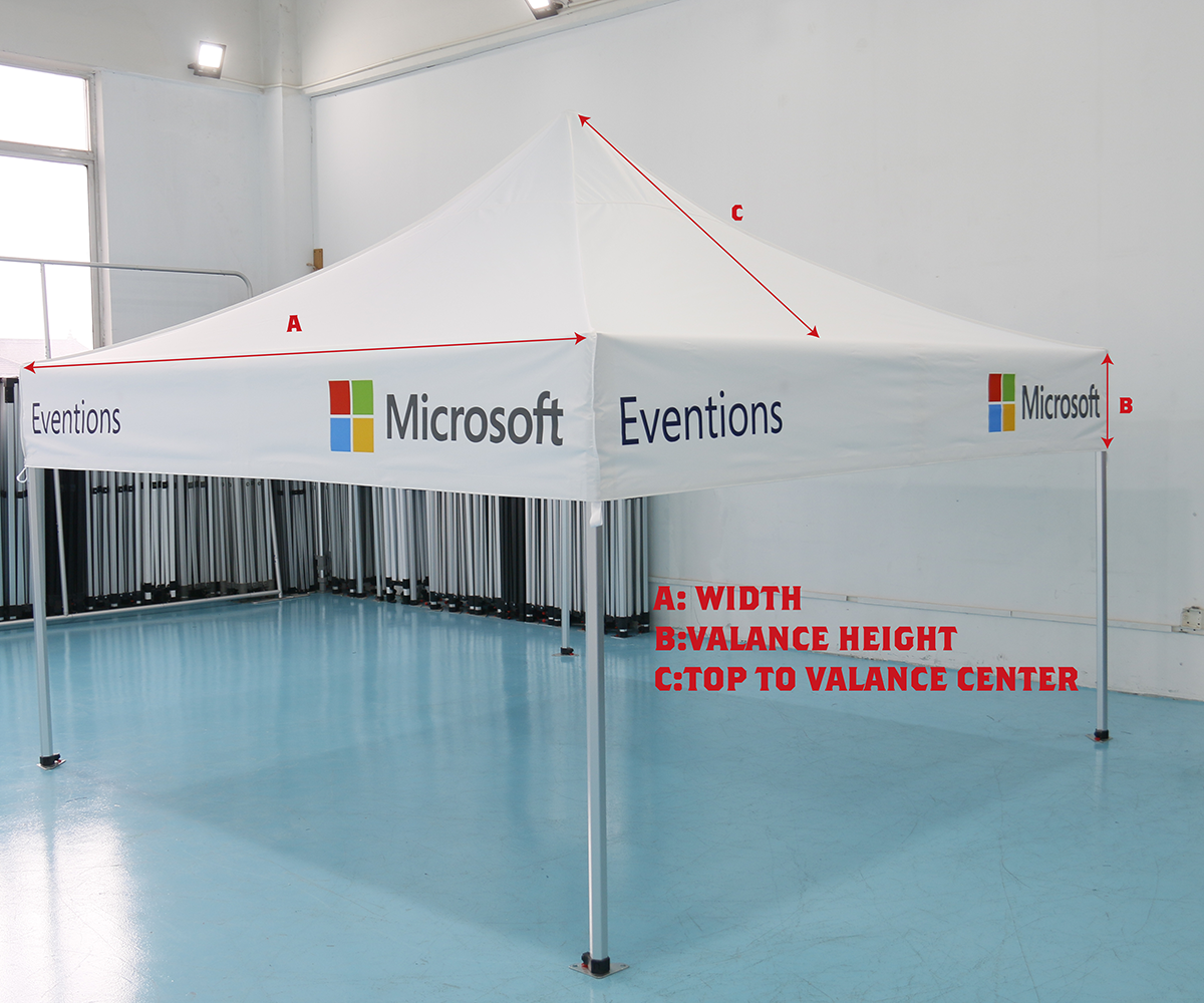 Premium 20' Tent Top (Full-Bleed Dye Sublimation) (Custom Size)