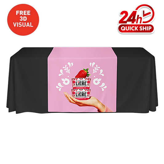 Premium Table Runner (Full-Color Dye Sublimation, Full Bleed)