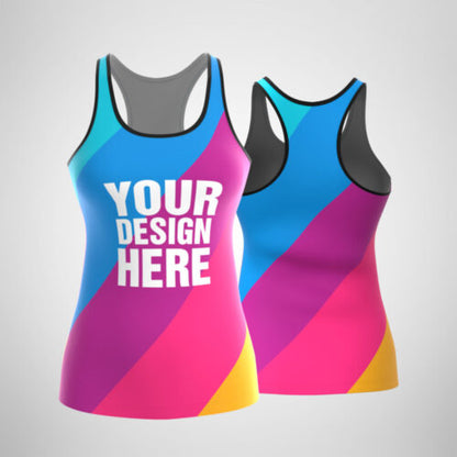 120GSM Milk Silk Racerback Tank  (Full Dye Sublimation) #USA500031
