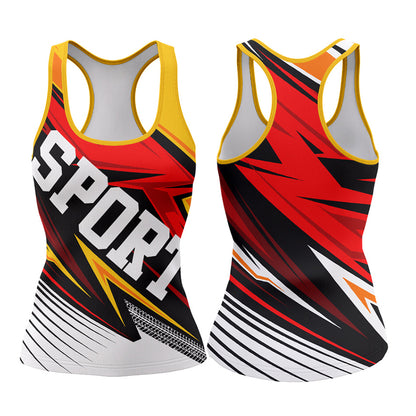 120GSM Milk Silk Racerback Tank  (Full Dye Sublimation) #USA500031